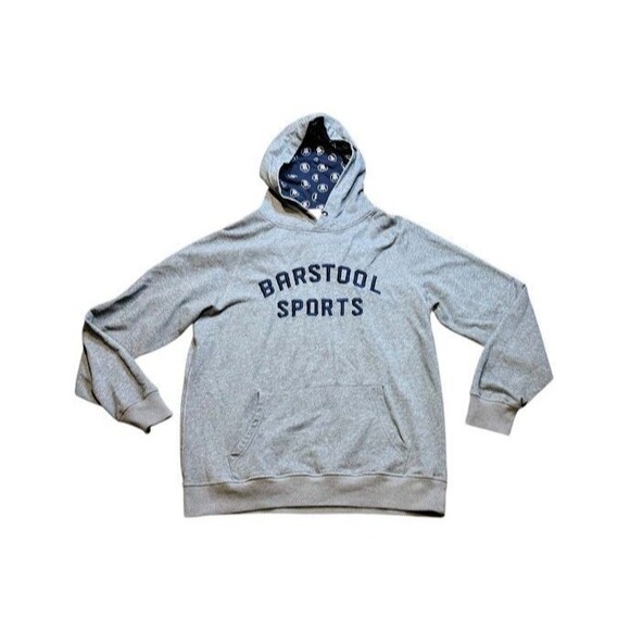Barstool Sports Mens Size Large Hoodie Pullover Embroidered Spell Out Portnoy - Picture 1 of 7